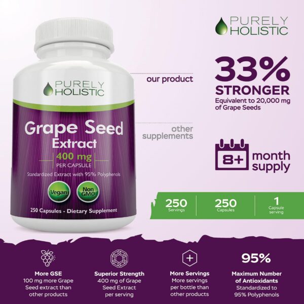 Botella Purely Holistic cápsulas veganas saludables