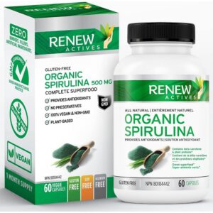 Botella Renew Actives Spirulina 60 cápsulas