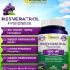 Botella Resveratrol aSquared etiqueta