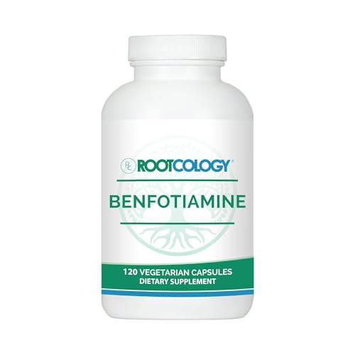 Botella Rootcology Benfotiamina 300 mg cápsulas vitamina B1
