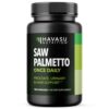 Botella de Saw Palmetto para salud prostática hombres 100 cápsulas veganas