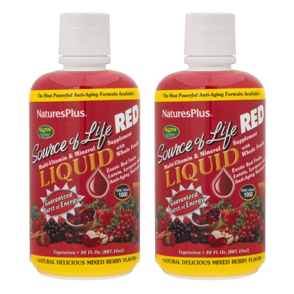 Botella de Source of Life RED multivitamínico líquido