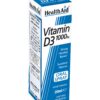 Botella spray oral vitamina d3 para huesos fuertes