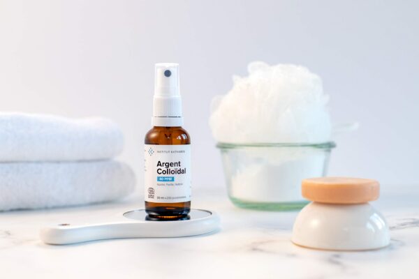 Botella de spray plata coloidal 40ppm