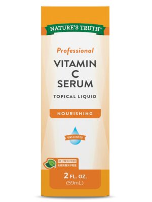 Botella de suero vitamina C Nature's Truth para rostro 2 oz