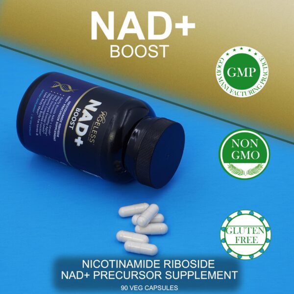 Botella suplemento Ageless NAD+ 90 cápsulas