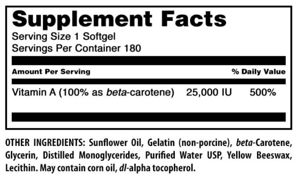 Version 1.0.0 Botella suplemento nutricional Amazing Formulas Beta-Caroteno