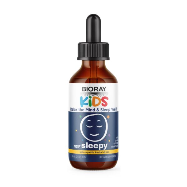Botella del suplemento BIORAY Kids NDF Sleepy 2 oz