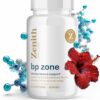 Botella de suplemento BP Zone para presión arterial Zenith Labs