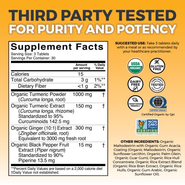 Version 1.0.0 Botella suplemento cúrcuma jengibre Viva Naturals