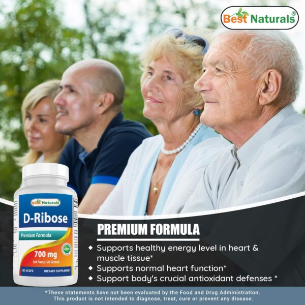 Botella suplemento D-Ribosa Best Naturals USA