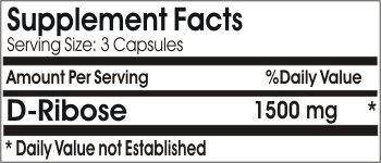 Version 1.0.0 Botella suplemento D-ribosa Naturetition 1500mg 90 cápsulas