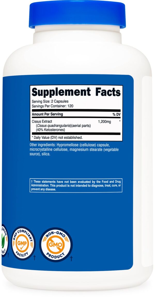 Botella de suplemento deportivo Cissus Quadrangularis