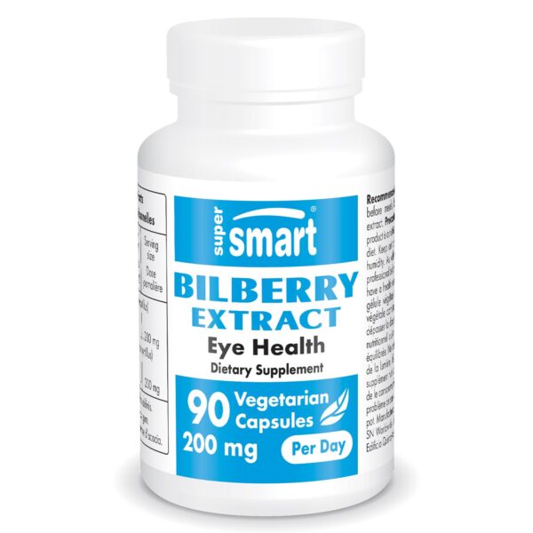 Botella del suplemento extracto de arándano Supersmart 90 cápsulas