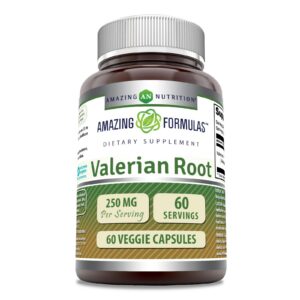 Botella suplemento extracto raíz valeriana 60 cápsulas vegetales