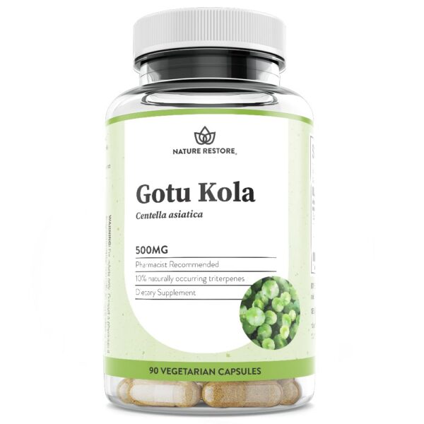 Version 1.0.0 Botella suplemento Gotu Kola Nature Restore 90 cápsulas