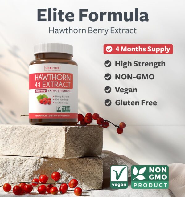 Botella suplemento Healths Harmony extracto concentrado baya espino