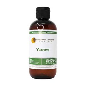 Botella suplemento herbal líquido milenrama sin alcohol 8 oz