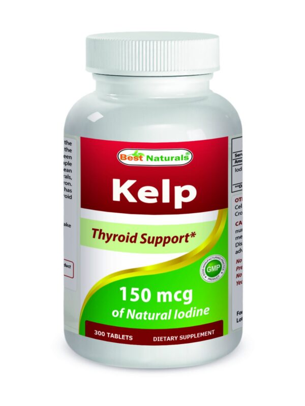 Botella suplemento Kelp Best Naturals 300 tabletas