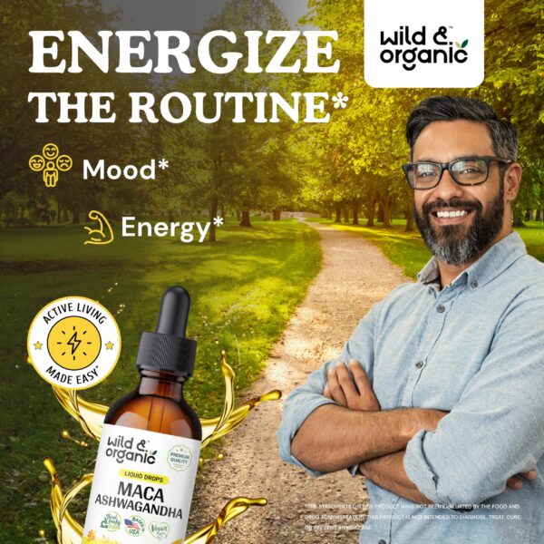 botella suplemento líquido natural maca y ashwagandha