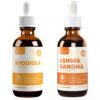 Botella suplemento líquido Rhodiola y Ashwagandha Rejuvica Health