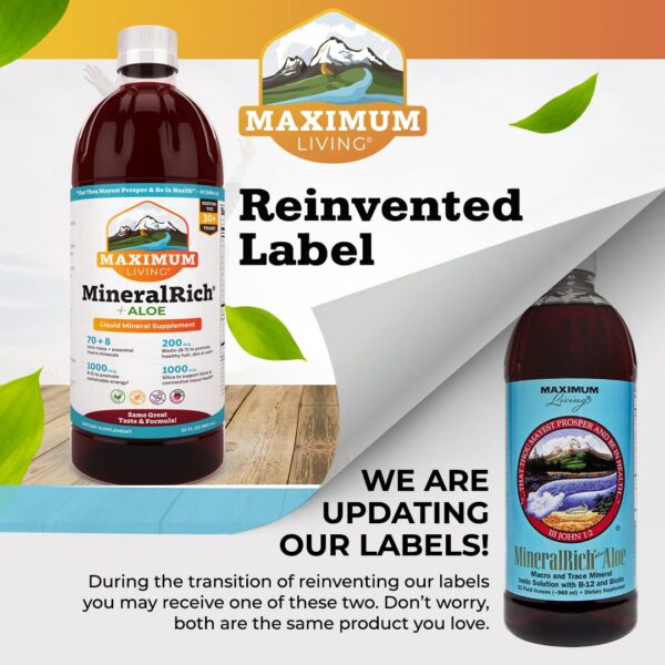 Botella suplemento Maximum Living vitaminas y minerales