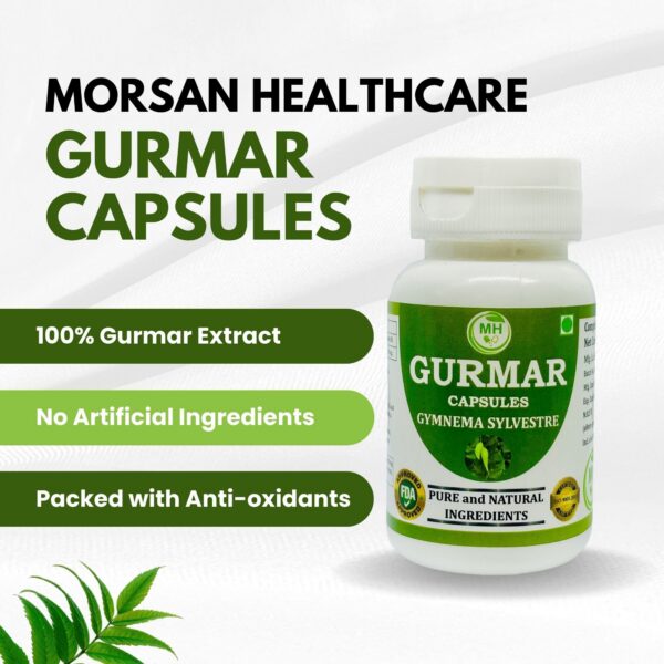 Botella suplemento natural de Gymnema Sylvestre Morsan