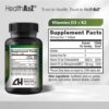 Version 1.0.0 Botella suplemento NutraA2Z Vitaminas D3 y K2 90 cápsulas blandas