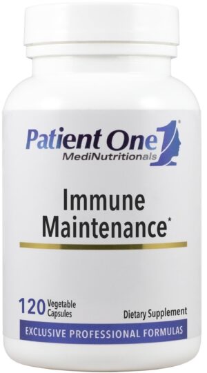 Version 1.0.0 Botella de suplemento Patient One para mantenimiento inmunológico 120 cápsulas