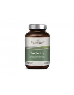 Botella suplemento Probióticos 14 para salud digestiva