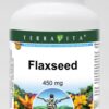 Botella de suplemento semilla de lino TerraVita 450mg 100 cápsulas