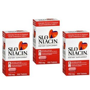 Botella de suplemento SLO-NIACIN niacina 750 mg liberación lenta