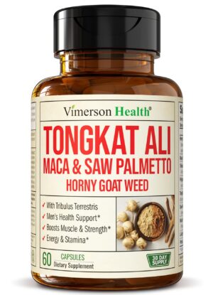 Botella de suplemento Tongkat Ali para hombres Vimerson Health