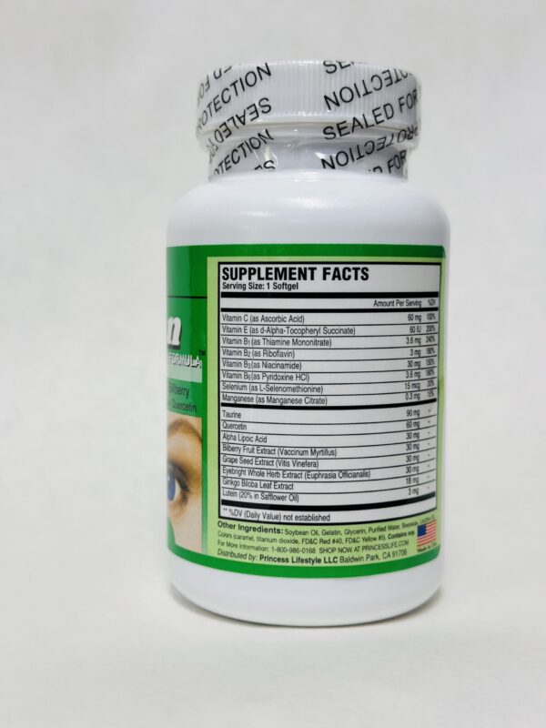 Botella suplemento Vision-Optimizer fórmula avanzada salud ocular