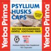 Botella de suplemento Yerba Prima psyllium fibra natural