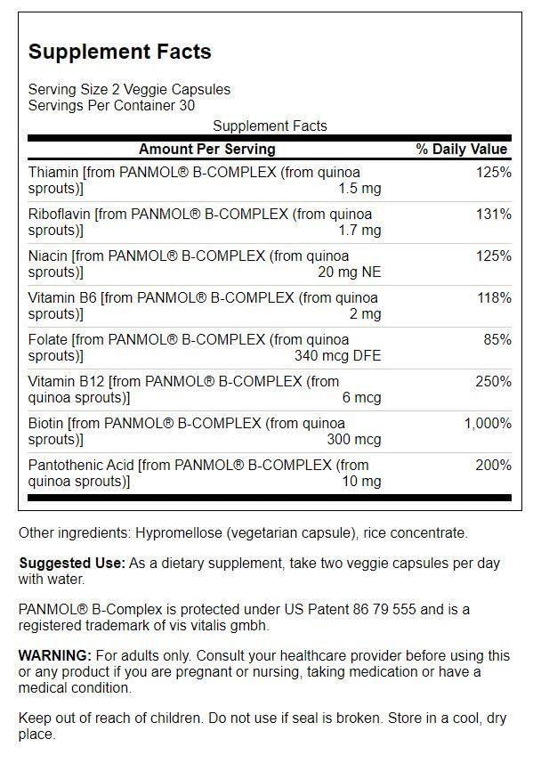 Botella Swanson Complejo B vitaminas naturales
