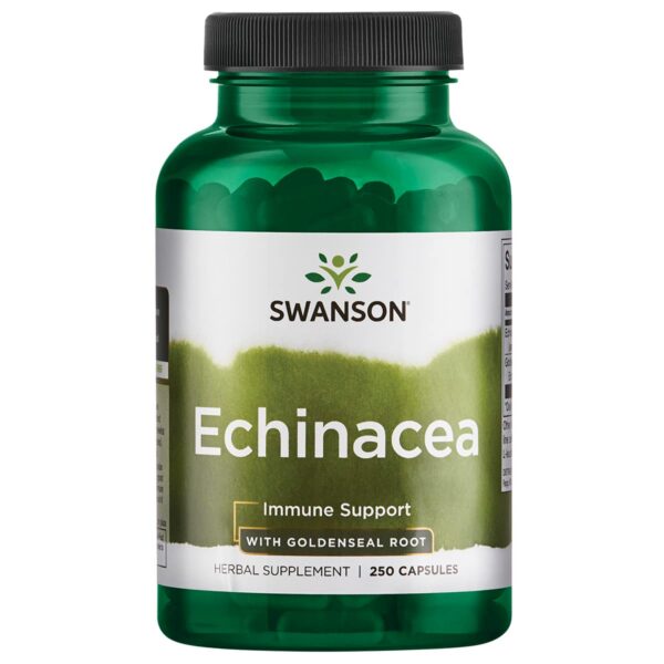 Botella Swanson Echinacea con Goldenseal 250 cápsulas