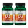 Botella Swanson Vitamina D3 250 cápsulas blandas paquete doble