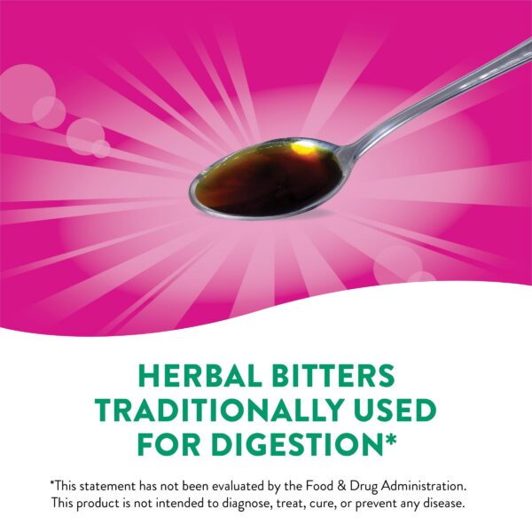 Botella Swedish Bitters NatureWorks lado y etiquetas