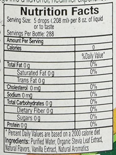 Botella Sweet Leaf estevia líquida sabor clear 2 oz