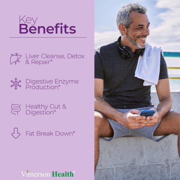 Botella con tapa abatible suplemento para hígado