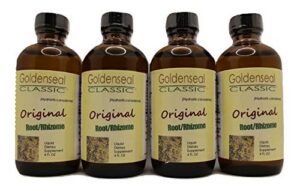 Botella de tintura clásica de raíz Goldenseal Hydrastis Canadensis 4 oz