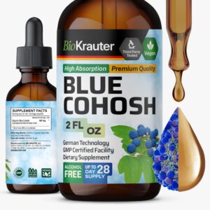 Botella de tintura de cohosh azul BIO KRAUTER para mujer