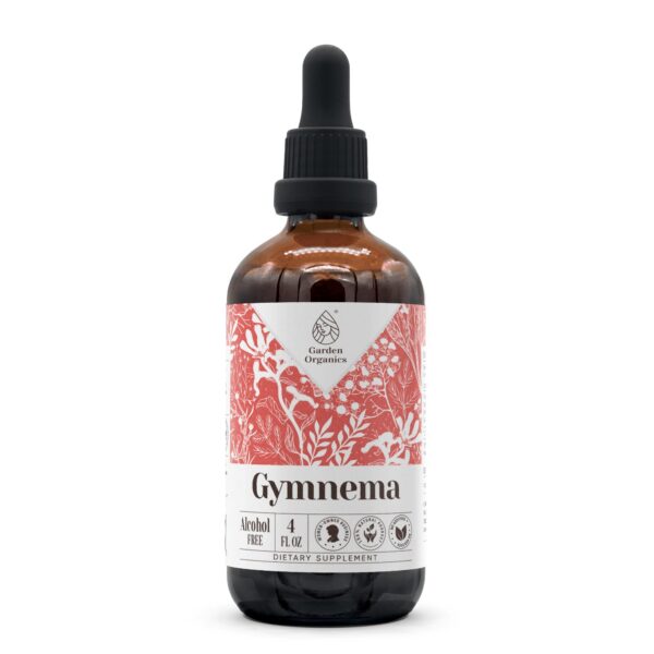 Botella de tintura natural de Gymnema sin alcohol 4 fl oz