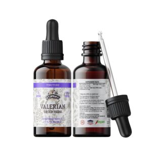 Botella de tintura de valeriana natural FLORIDA HERBS 2 fl oz