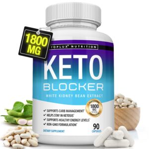 Version 1.0.0 Botella Toplux Keto Blocker 1800mg 90 cápsulas extracto frijol blanco