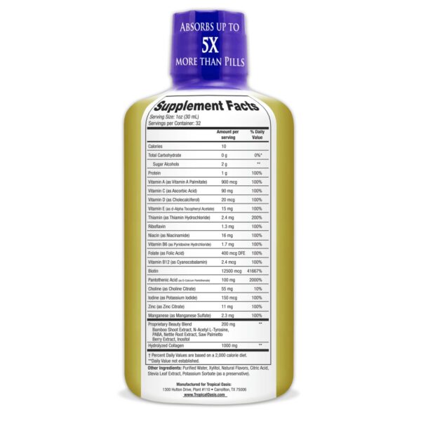 Botella Tropical Oasis Liquid Beauty 32 porciones