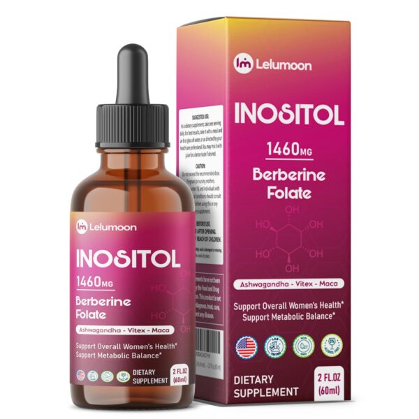 Botella de Ultra Inositol LELUMOON para salud femenina