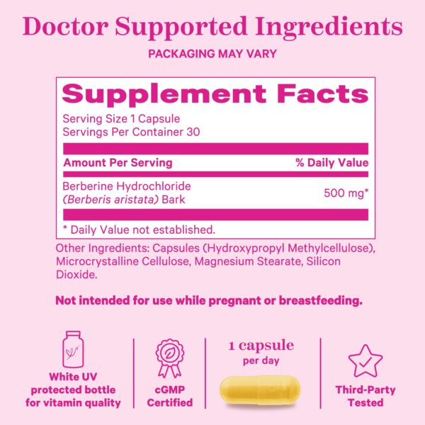 Botella UV protegido Pink Stork Berberina para mujeres