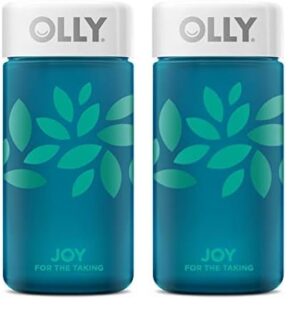 botella de vidrio olly joy jar color verde edición limitada